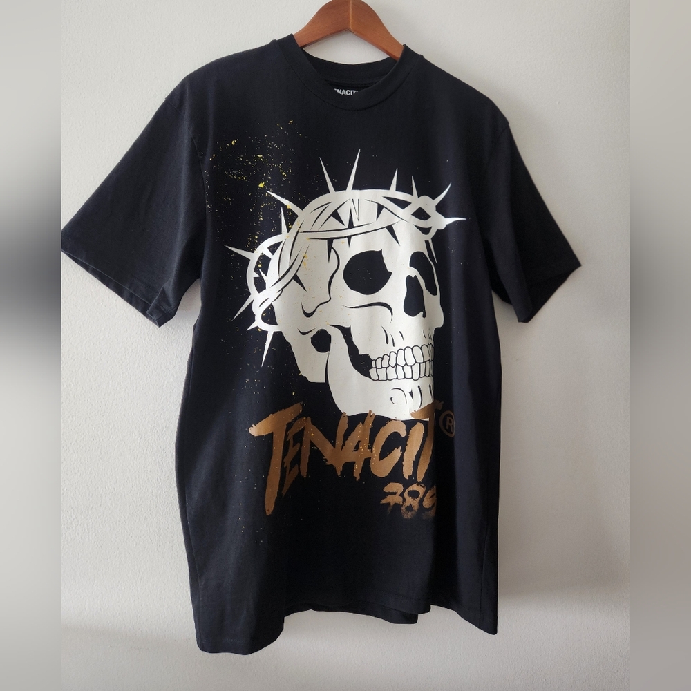 TENACITI STUDIOS ONE KING MENS BLACK T -SHIRT SIZE LARGE RARE FIND SOLD …